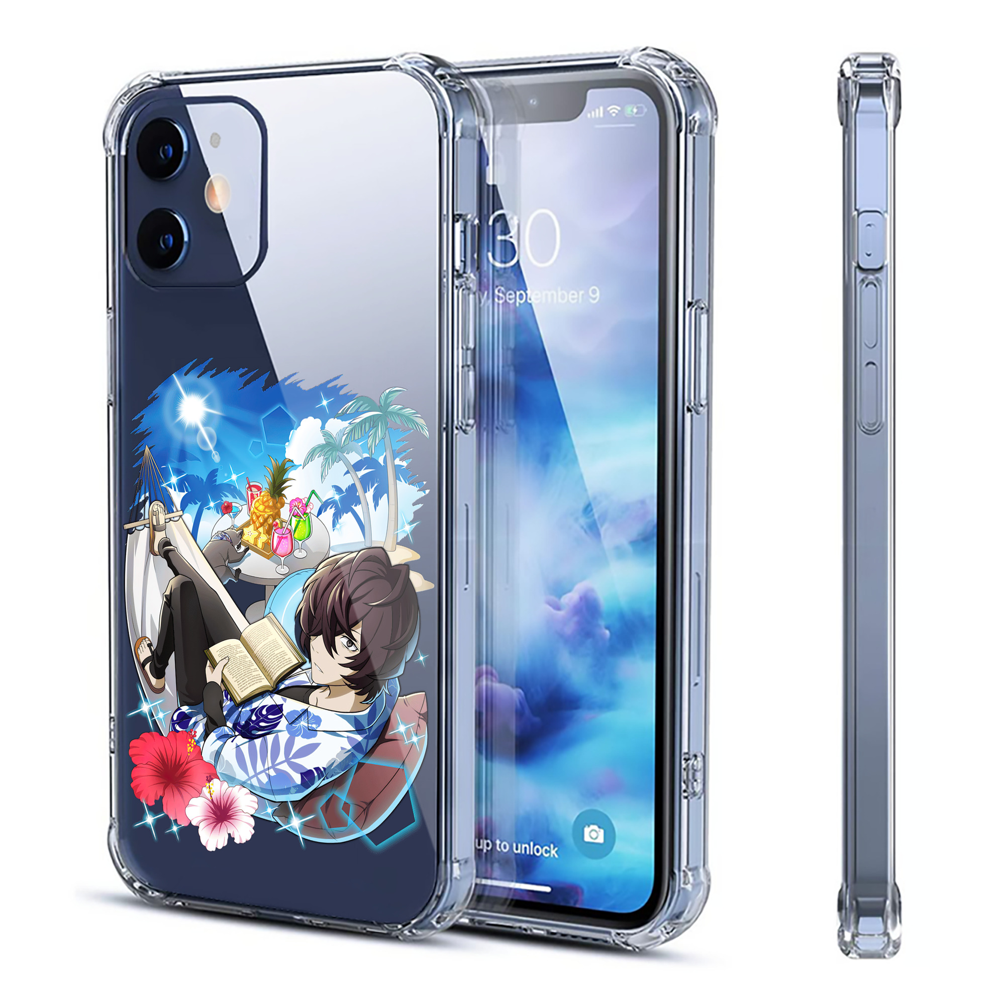 （画像用） 文豪ストレイドッグス Bungo Stray Dogs 【iPhone 12シリーズ対応】透明スマホケース（クリアソフトケース）